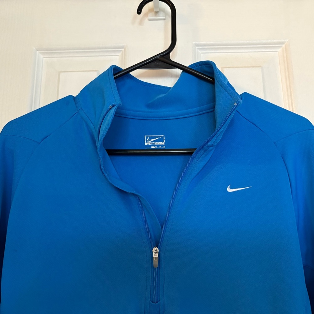 Nike Blue Quarter-Zip Sweatshirt - Picture 2 of 3